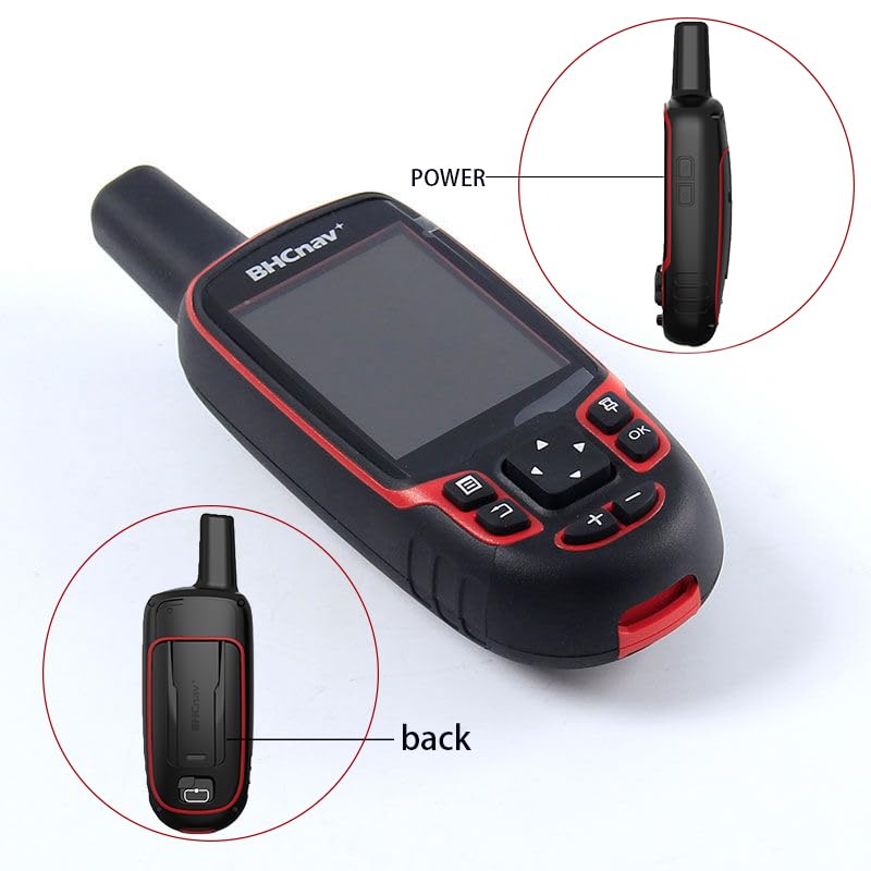 BHCnav NAVA Pro F78 Waterproof Handheld GPS Units,Button-Operated Handheld with Altimeter,Thermometer and Compass-2.8" Col...