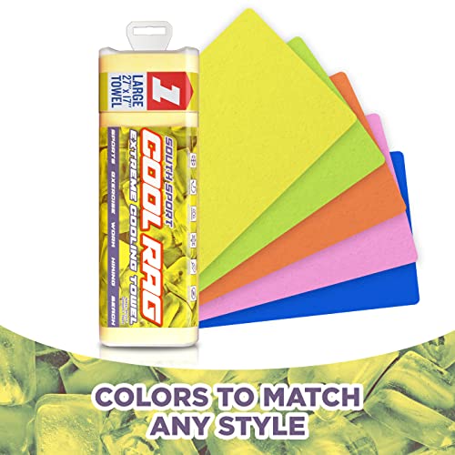 South Sport Cool Cool RAG Extreme Cooling Towel for Heat Relief - PVA Cooling Towel for Workout, Gym, Running and for Othe...