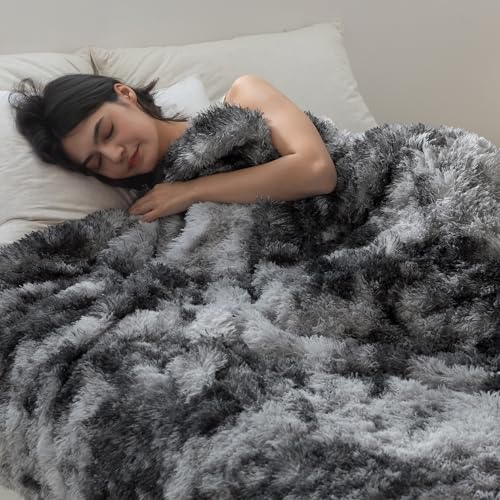 COOVA Ultra Soft Faux Fur Throw Blanket – Fuzzy Fluffy Cozy Microfiber Blankets, Warm Thick Plush Sherpa Fleece Throw Blan...
