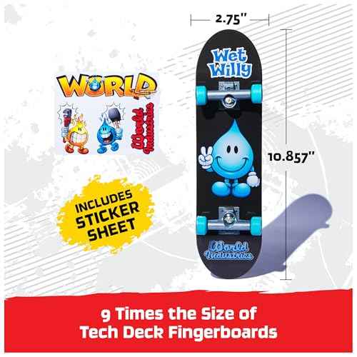 TECH DECK, World Industries Handboard; Authentic Mini Skateboards, Kids Toys for Boys & Girls, Ages 6 and up (Hands Use Only)