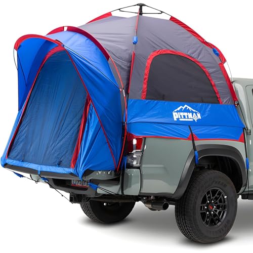 Pittman - Truck Bed Tent with EZ-UP Design - Truck Tent for Camping - Includes Rain Fly, Extra Wide Entry, Oversize Air Me...