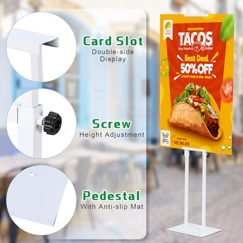 Thyle 3 Pcs Poster Board Stands for Display Height up to 75" Heavy Duty Welcome Sign Stand Double Sided Adjustable Banner ...