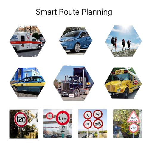 GPS Navigator for Car Truck RV, 2026 Latest Maps, 7-inch Touch Screen with Voice Guidance, Speed Limit & Red Light Camera ...