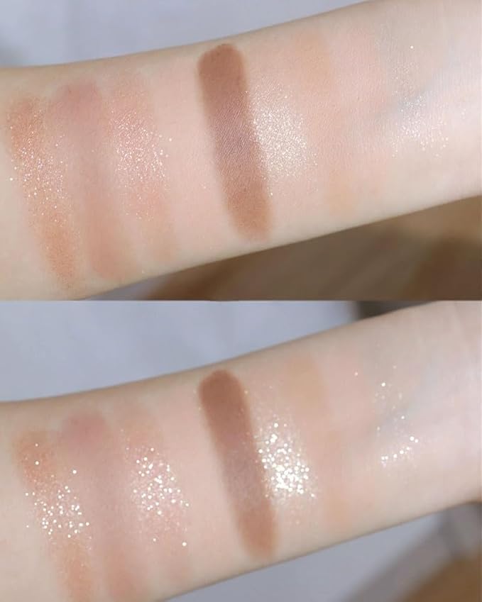 Kayswang 9 Colors Glitter Eyeshadow Makeup Palette, Eye Shadow Powder，Matte High Pigmented Colorful,Creamy Texture, Long LastingEyeshadow Powder Cosmetics,Natural Waterproof (05#)