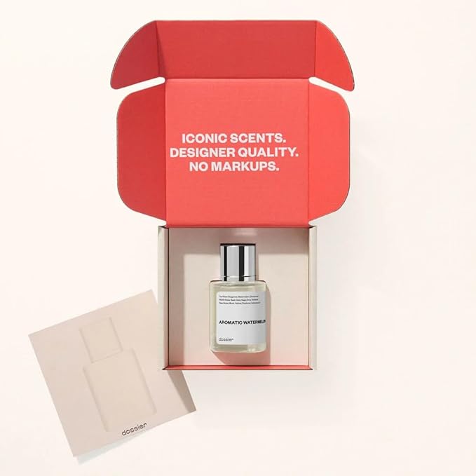 Dossier - Aromatic Watermelon 1.7 Fl oz (50ml) - Men Fragrance Inspired by RL's Polo Blue Fragrance - Vibrant Fresh Scent - Elegant Minimalist Design - Long-lasting Woody Base - Vegan and Paraben-Free