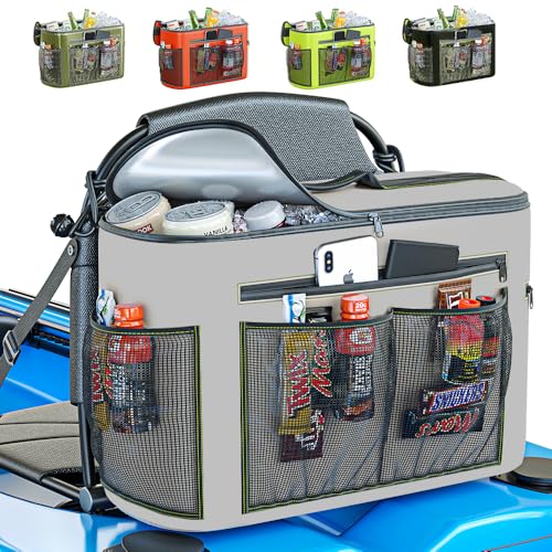 Skywin Kayak Cooler Behind Seat, Waterproof Cooler for Kayaking, Compatible with Lawn Chair Style Seats, Stores Drinks and...