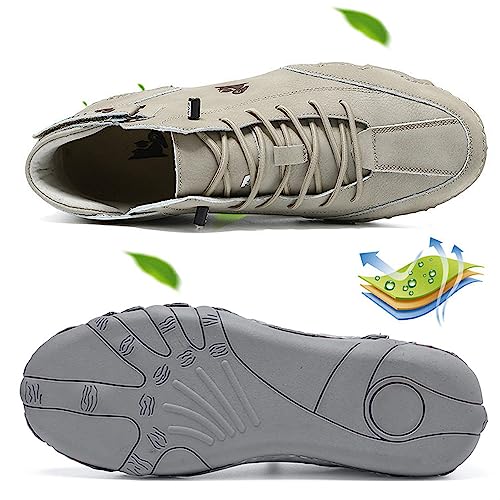 Explorer Waterproof Lightweight Unisex Outdoor Shoes for Hiking Camping & Driving Shoes High Top Chukka Boots Non-Slip Bre...
