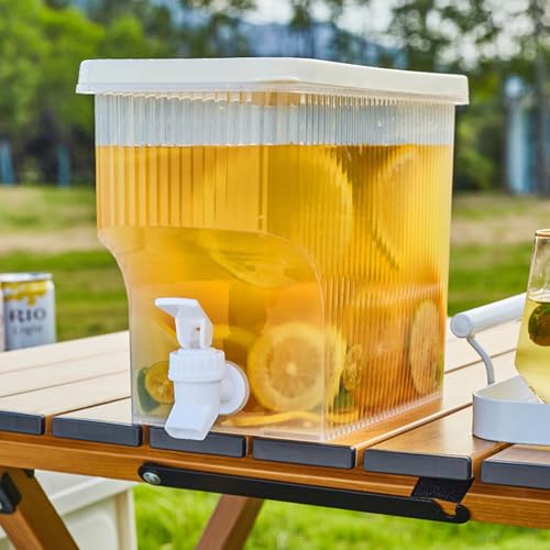 Drink Fountains for Parties, 1 Gallon Fridge Water Dispenser, Plastic Water Dispenser with Spigot, Suitable for Party, Ba...