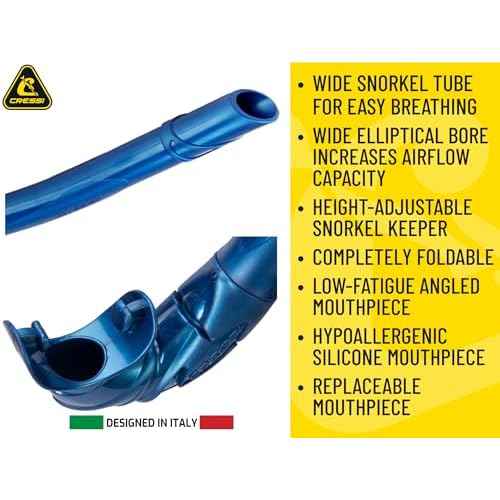 Cressi Mask & Snorkel Combo for Snorkeling- Lightweight and Comfort with High Performance- Z2S & Corsica - Designed in Italy