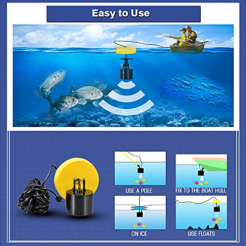 LUCKY Kayak Portable Fish Depth Finder Water Handheld Fish Finder Sonar Castable Kayak Boat Fishfinder Transducer Fishing ...
