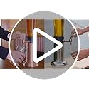 Hammer + Axe Beverage Dispenser – 88 oz Party Drink Dispenser with Ice Tube & Tap| Drink Fountain for Beer, Water, Iced Te...
