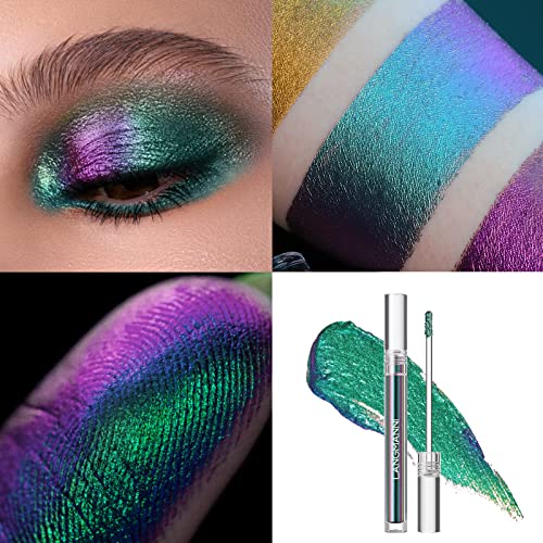 Jolilab Metallic Liquid Chameleon Eyeshadow, Multi-Dimensional Eye Looks, Long-lasting Holographic Glitter Multichrome Eye...