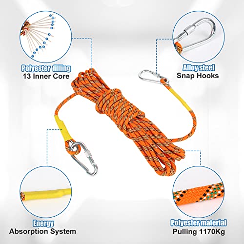 TWSOUL Climbing Spike, Adjustable Tree Climbing Step Gear with Extra Multi-Functional Straps for Outdoor Jungle Survival F...