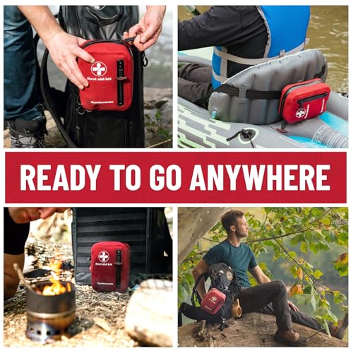 Surviveware 98-Piece Waterproof Premium First Aid & Survival Kit - Comprehensive Emergency Preparedness Gear for Camping, ...