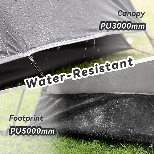 Forceatt Camping Tent 2/3/4 Person, Professional Waterproof & Windproof Lightweight Backpacking Tent Suitable for Outdoor,...