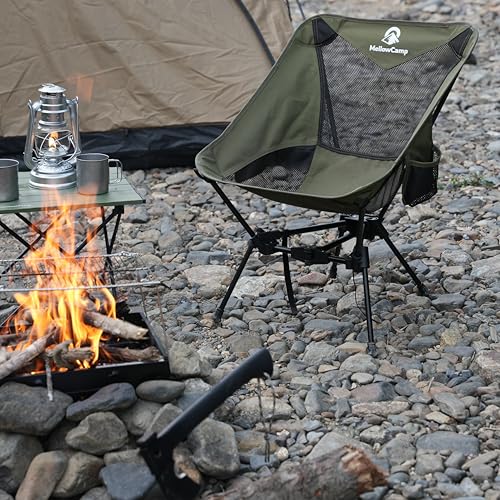 MellowCamp Camping Chair, Ultralight Folding Backpacking Hiking Chair, Compact Portable for Hiking, Camping, Backpacking, ...