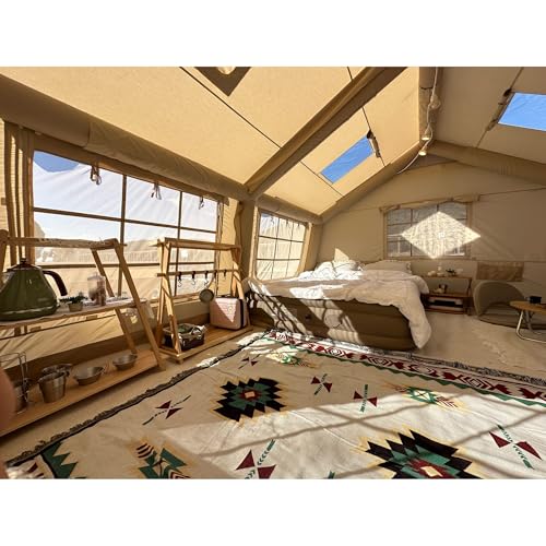 Coody | Rbm Outdoors Koala/Hub/Octopus Inflatable Tents for Camping with Stove Jack, 2/8/10 Person Luxury Canvas Blow Up T...