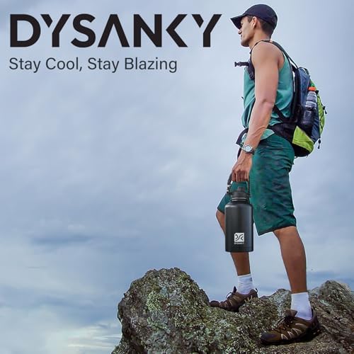 DYSANKY Insulated Water Bottle | Thickened Stainless Steel Vacuum Metal | Portable Sports Half Gallon Large Water Jug for ...