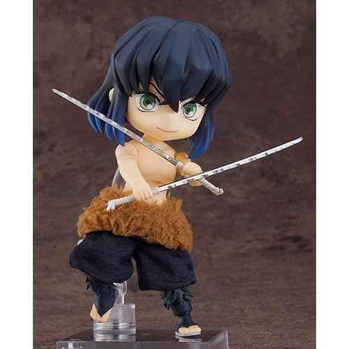 Good Smile Demon Slayer: Kimetsu no Yaiba: Inosuke Hashibira Nendoroid Doll Action Figure, Multicolor