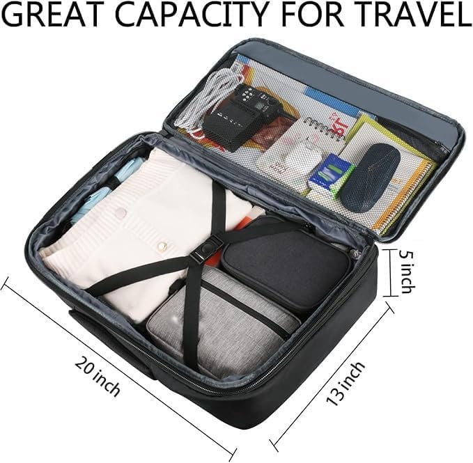 Vancropak Carry On Backpack, 40L Expandable Extra Large Travel Backpack, Flight Approved Water Resistant Luggage Suitcase ...