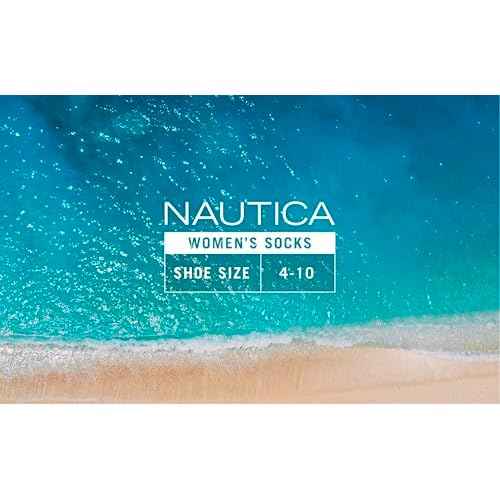 Nautica Womens Low Cut Socks - 6 Pack Breathable Cushioned Athletic Performance No Show Socks for Women (Sizes: 4-10)