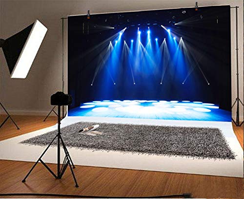 Yeele 7x5ft Free Stage Concert Backdrop Night Show Entertainment Discos Party Club Spotlight Lights Background for Photogr...