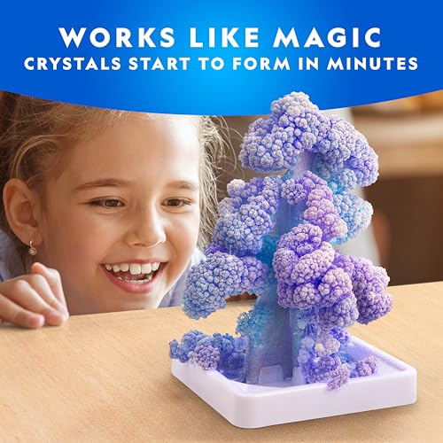National Geographic Craft Kits for Kids - Crystal Growing Kit, Grow 6 Crystal Trees in Just 6 Hours, Educational Craft Kit...