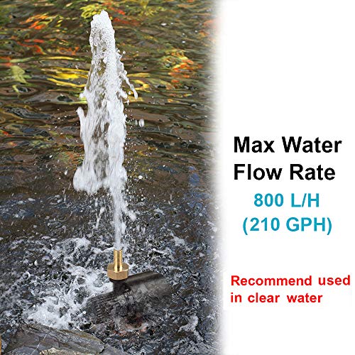 MOUNTAIN_ARK DC 12V Submersible Clear Water Pump, Adjustable Power, 210 GPH Aquarium Fountain Pumps