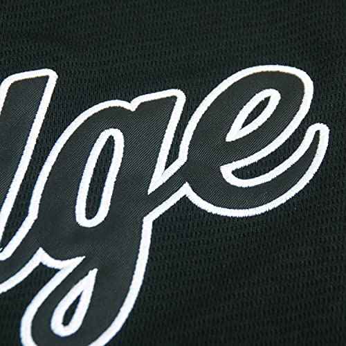 99 Baseball Jersey Embroidered Patches Sewn White Jersey with Navy Stripes