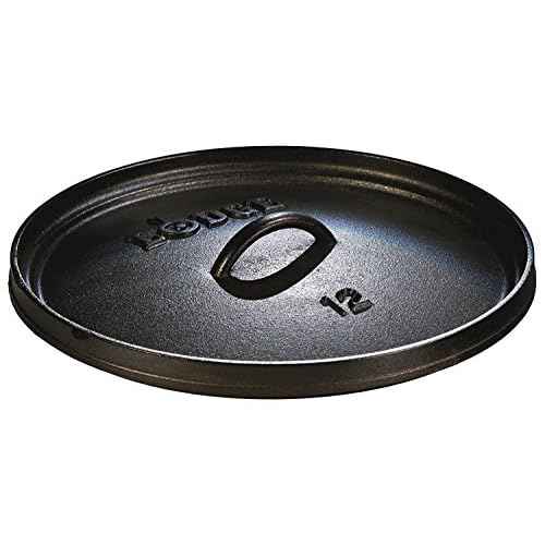 Lodge 8 Quart Pre-Seasoned Cast Iron Camp Dutch Oven with Lid - Dual Handles - Use in the Oven, on the Stove, on the Grill or over the Campfire - Black