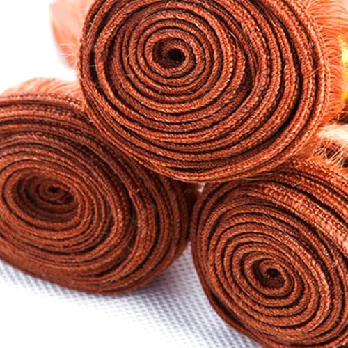 #350 Ginger Orange Jerry Curly Human Hair Bundles 3 Bundles Kinky Curly Hair Brazilian Virgin Human Hair Extensions Unprocessed Hair Bundles for Women 24 26 28 Inch
