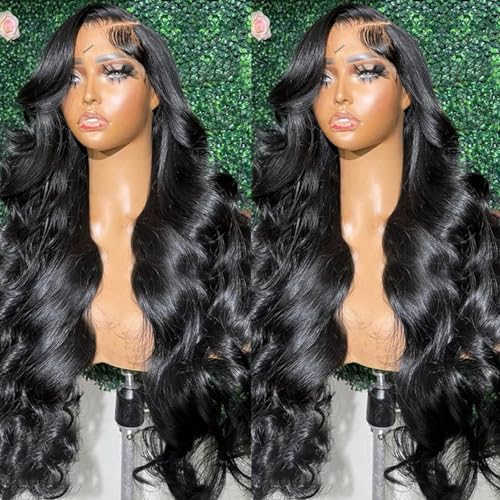 Body Wave Lace Front Wigs Human Hair 13x4 Frontal Wigs Human Hair HD Lace Pre Plucked Wigs for Women Glueless Wigs Lace Front Wigs Body Wave Wig 28 Inch