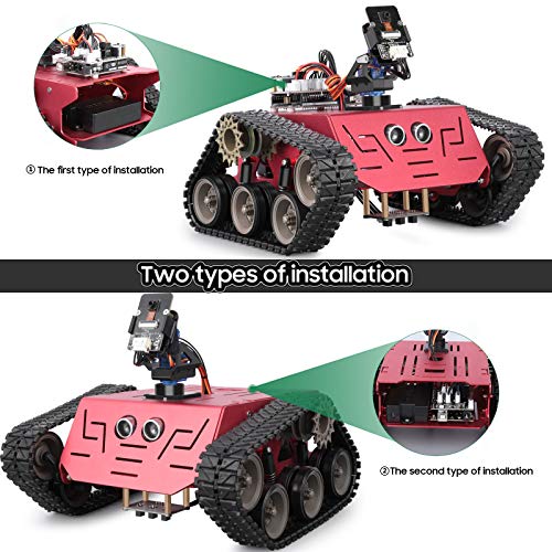 ELEGOO Conqueror Robot Tank Kit with UNO R3 for Arduino Robotics for Kids Ages 8-12 12-16 STEM Science Kits Coding Robots ...