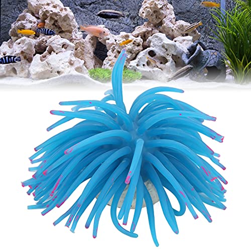 Luminous Decoration, Safe Durable Silicone for Fish Tanks, Suitable for Freshwater and Saltwater (Blue)