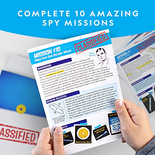 NATIONAL GEOGRAPHIC Spy Science Kit - Kids Spy Activity Set, Complete 10 Secret Missions with Gadgets for Kids and Gear, D...