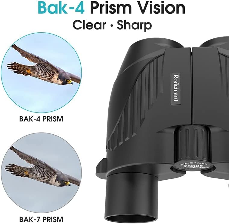 20X25 Compact Binoculars for Adults and Kids,Large Eyepiece Waterproof Binocular，Easy Focus Small Binoculars for Bird Watc...
