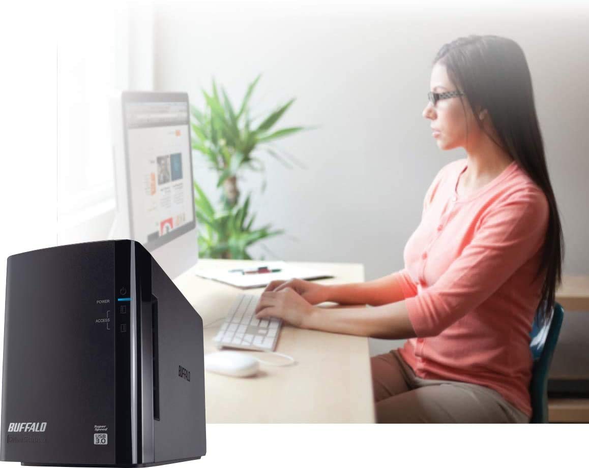 Buffalo Drivestation Duo 2-Bay 4Tb (2X2Tb) Taa Desktop External Hard Drive Usb 3.2
