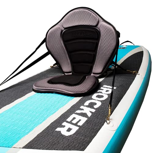 iROCKER Universal Kayak Seat for Inflatable Paddle Boards & SUP - Comfortable, Adjustable, & Portable Kayak Conversion Sea...