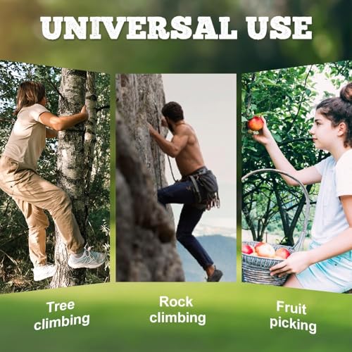 Outdoor Tree-Climbing Anti-Slip Cat Claw Shoes Set, 2025 Upgrade Tree Climbing Spikes, Portable Tree Climbings Gear for Tr...