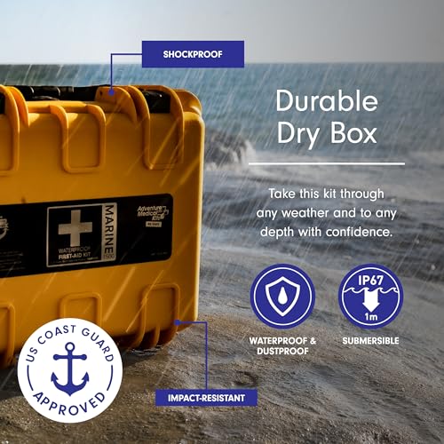 Adventure Medical Kits Marine Series Medical Kit - 1500 - Boat First Aid Kit For Small Crews 24 Hours From Care - Includes...