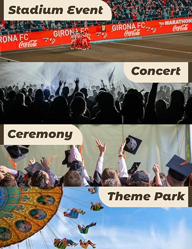 LumiRakuen Clear Bag 12x6x12 Stadium Approved, Transparent Bag for Stadium Events, Concert Sports Festivals, 3 In 1 Design