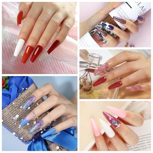 COSCELIA 53pcs Gel Nail Polish Kit with U V light and Drill Starter Kit 35 Colors Gel Nail Polish with 5pcs Top Base Coat ...