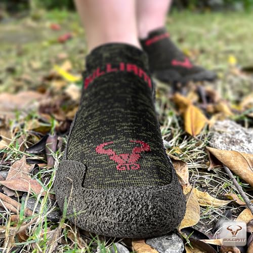 BULLIANT Men Slipper Socks,Grip Socks Hiking Water Shoes Barefoot Shoes for Outdoor Walking Exercises