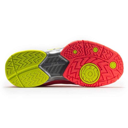 Fila Volley Zone Fiery Coral/White/Safety Yellow 12 B (M)