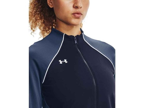 Under Armour Men's Standard Full Zip, Midnight Navy/White