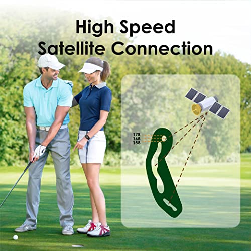 CANMORE TW356 Golf GPS Wearable Device for Men and Women, Free 41,000+ Preloaded Courses Update Worldwide, High Contrast L...