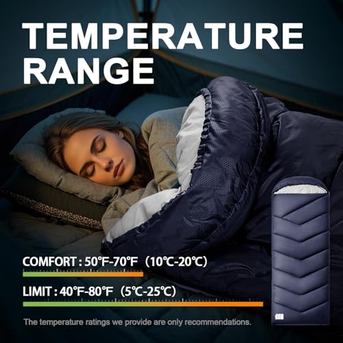 TANSTRIDER 0 Degree XXL Winter Sleeping Bags for Adults Cold Weather,Camping Sleeping Bag for Kids with Compression Sack,4...