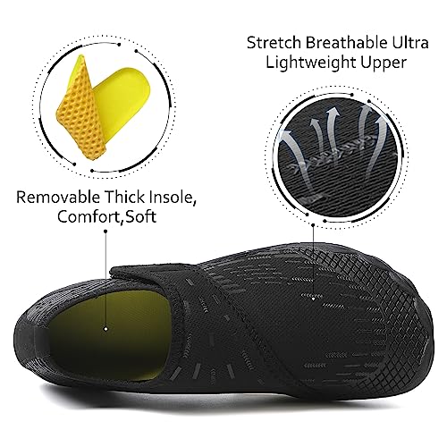 Water Shoes Mens Womens Quick-Dry Barefoot Swim Beach Pool Shoes Aqua Yoga Socks for Hiking Walking Diving Surf Outdoor Wa...