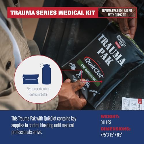 Adventure Medical Kit Trauma Pak First Aid Kit with QuikClot - First Aid Kit for Emergency Supplies, Camping Essentials & ...