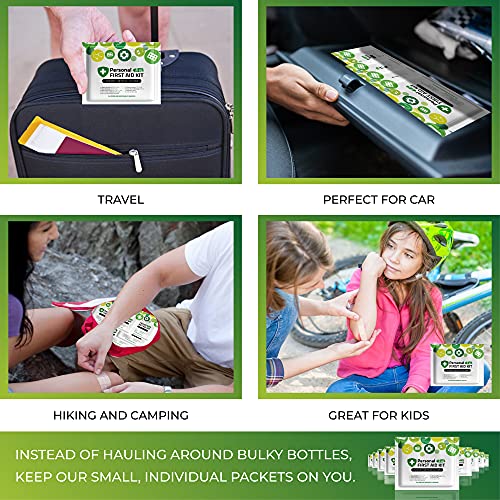 Portable Travel Size First Aid Kit - 10 Pack | Perfect for Home, Office, Car, School, Business, Travel, Hiking, Hunting, a...